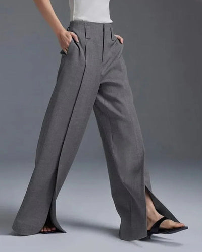 MAIANE – Lässige Hose mit vorderem Schlitz