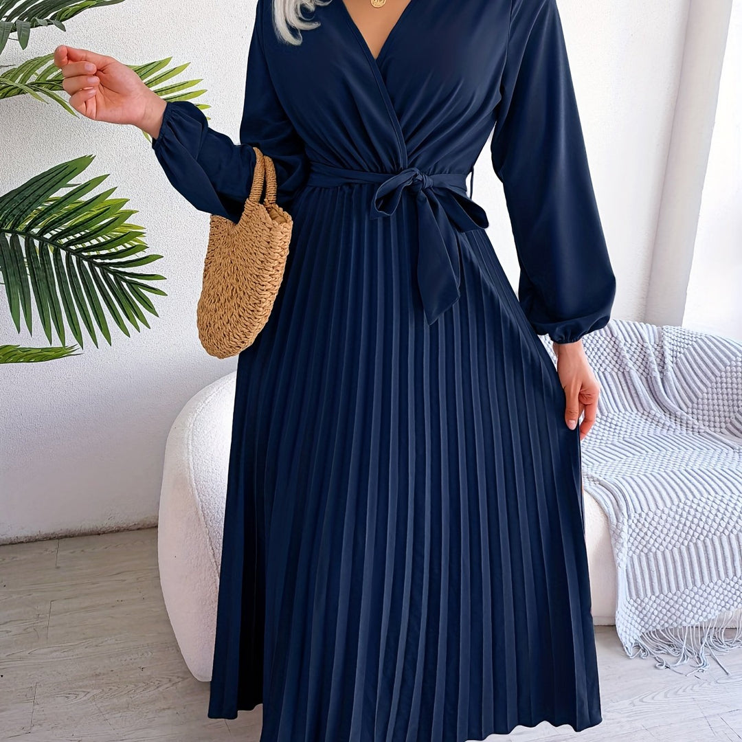 Elegantes Plisseekleid