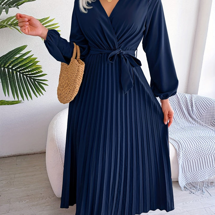 Elegantes Plisseekleid