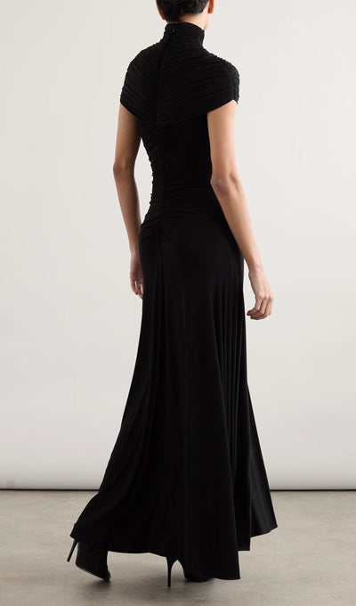 Orlene | Maxikleid aus Jersey mit Raffungen