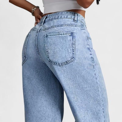 Mara – Damen-Jeans mit geradem, weitem Bein