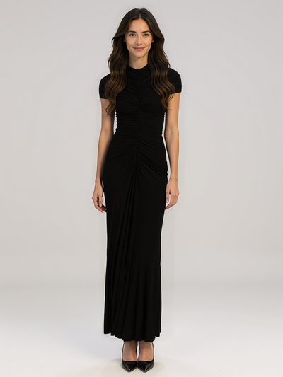 Orlene | Maxikleid aus Jersey mit Raffungen