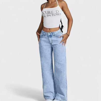 Mara – Damen-Jeans mit geradem, weitem Bein