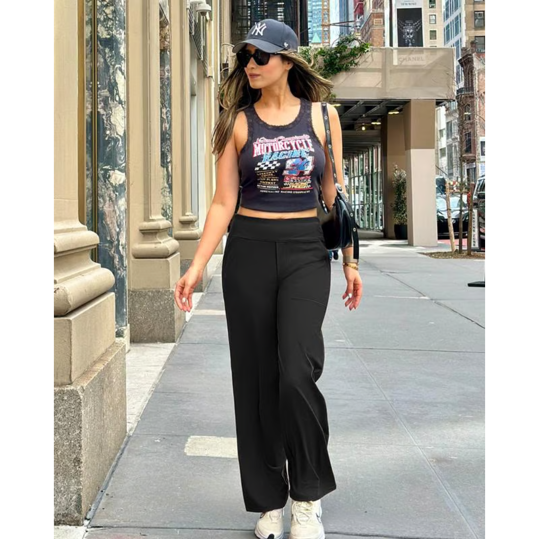 Émilie – Elegante Hose mit weitem Bein