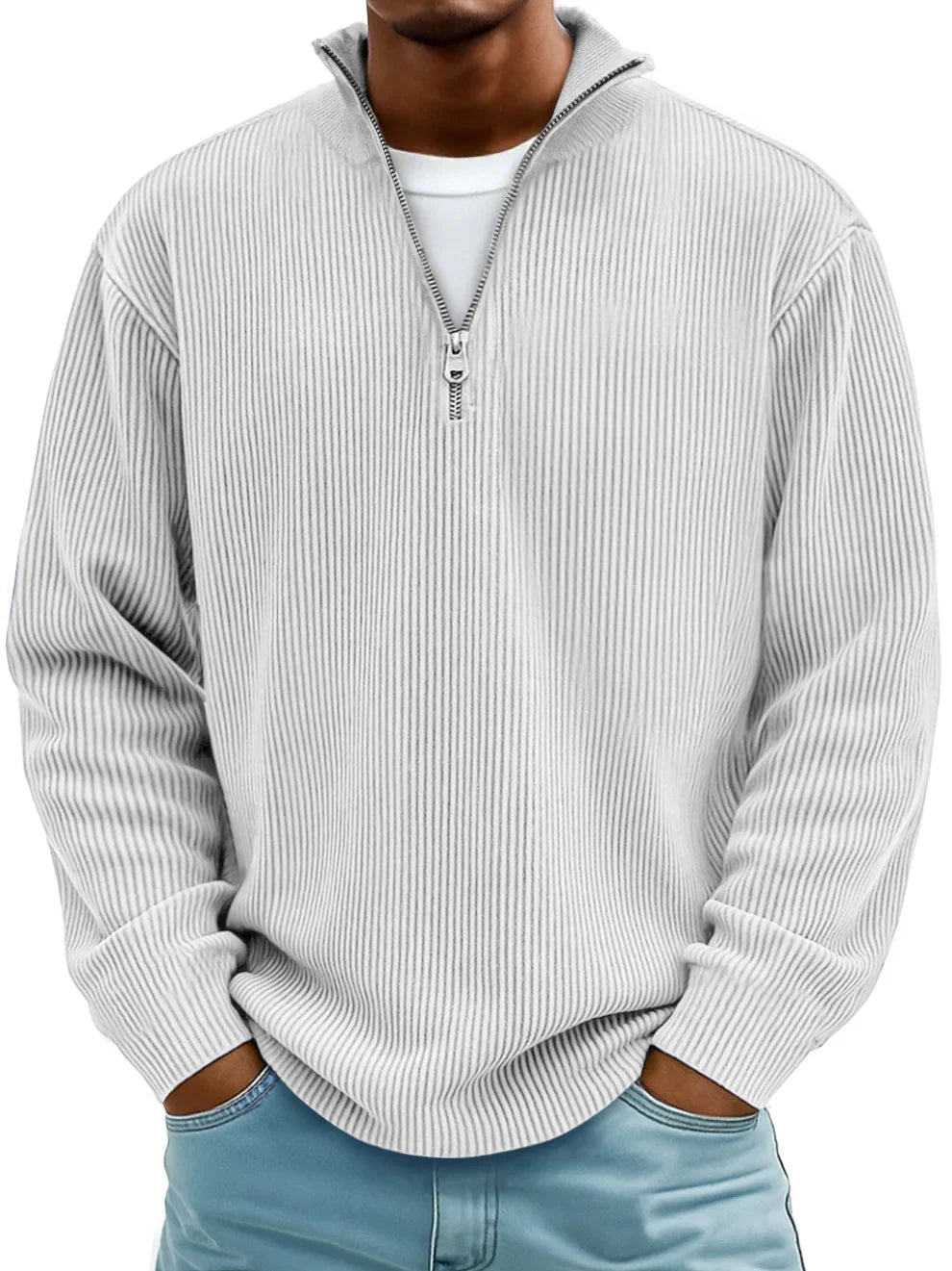Trendiger, stilvoller Pullover