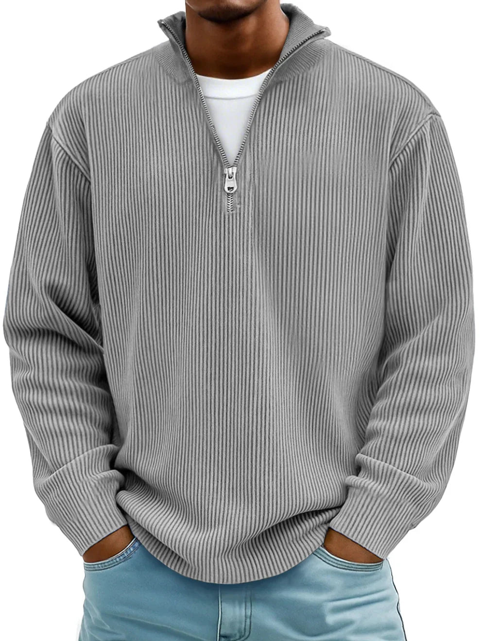 Trendiger, stilvoller Pullover