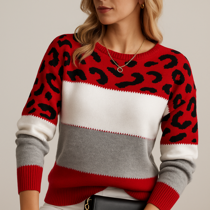 Pullover „Leoparden-Eleganz“