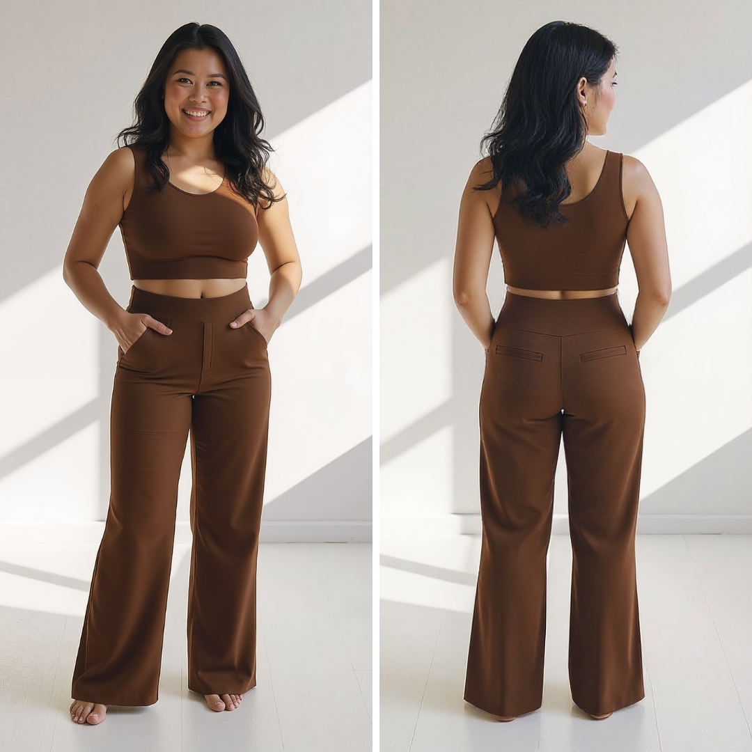 Émilie – Elegante Hose mit weitem Bein