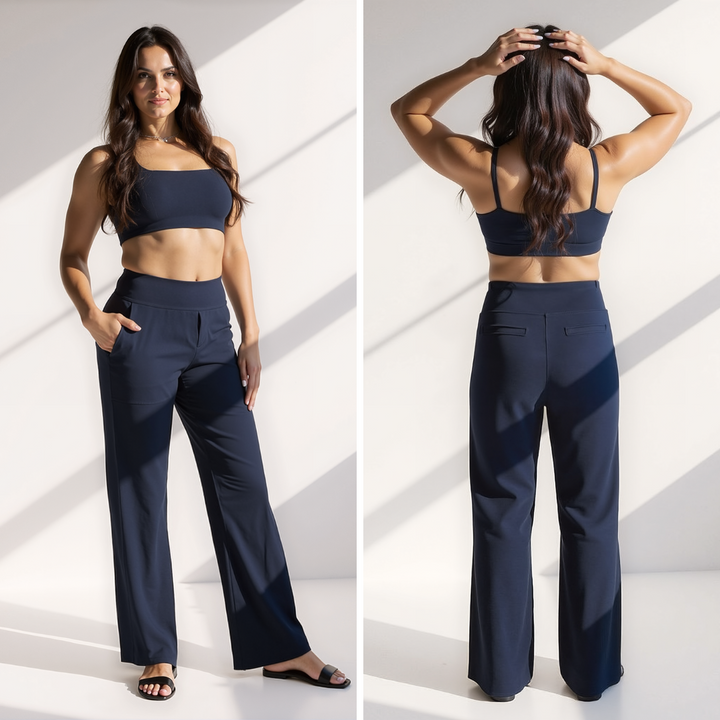 Émilie – Elegante Hose mit weitem Bein