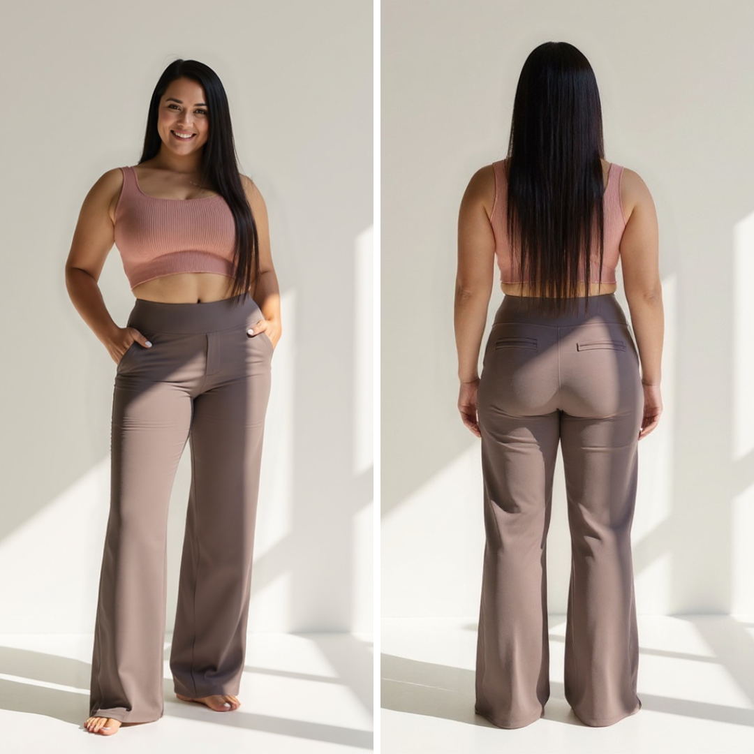Émilie – Elegante Hose mit weitem Bein