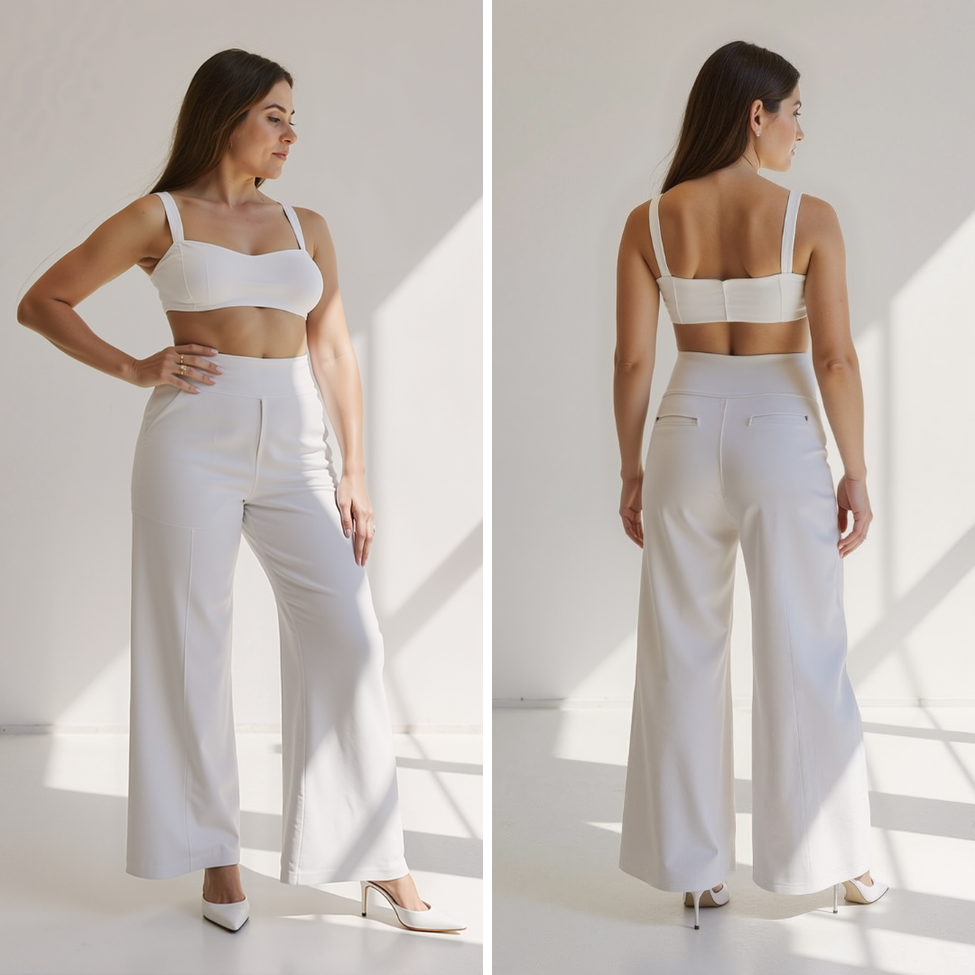 Émilie – Elegante Hose mit weitem Bein