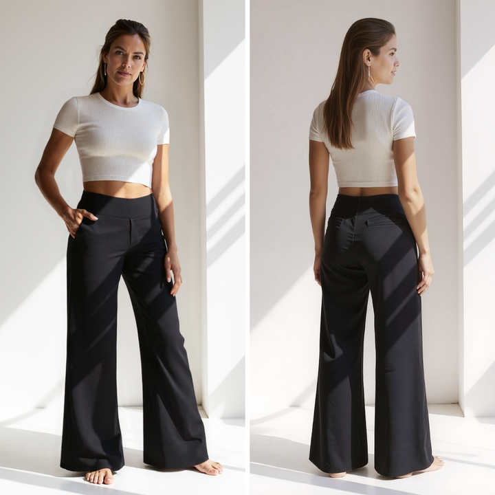 Émilie – Elegante Hose mit weitem Bein