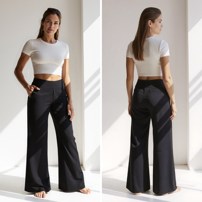 Émilie – Elegante Hose mit weitem Bein