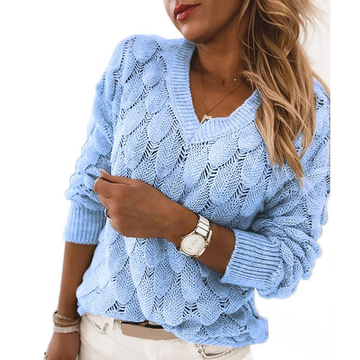 Lena | Pullover mit V-Ausschnitt