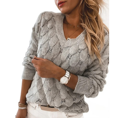 Lena | Pullover mit V-Ausschnitt