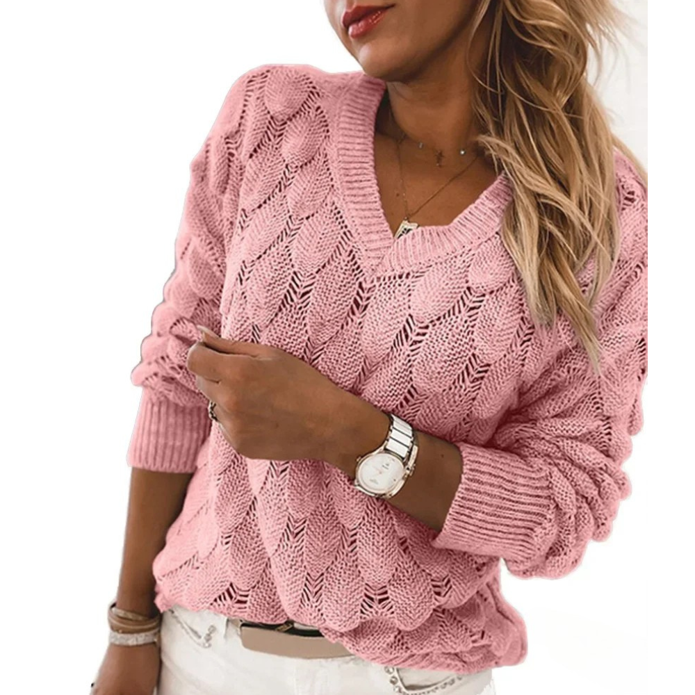 Lena | Pullover mit V-Ausschnitt