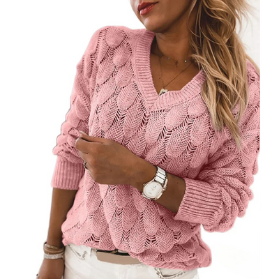 Lena | Pullover mit V-Ausschnitt