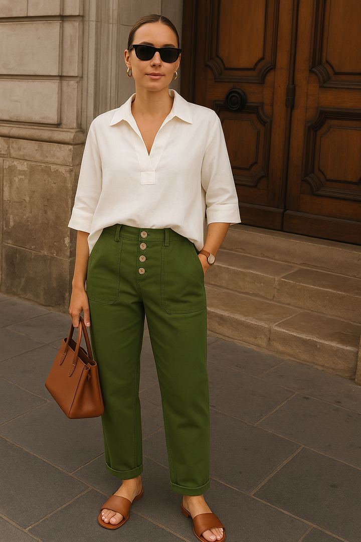 Enisa – Sommerhose aus Leinen