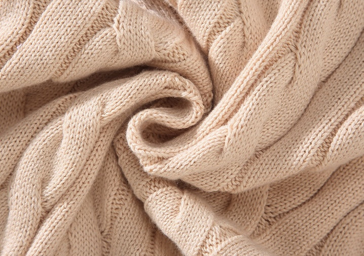 Anthony – Zopfmuster-Pullover mit Halb-Reißverschluss