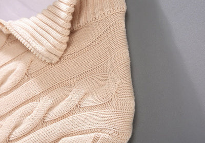 Anthony – Zopfmuster-Pullover mit Halb-Reißverschluss