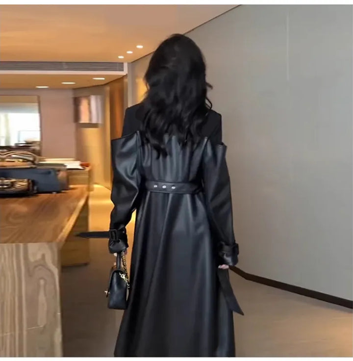 Isolda | Leder-Trenchcoat