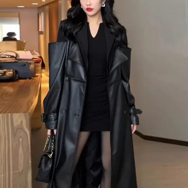 Isolda | Leder-Trenchcoat