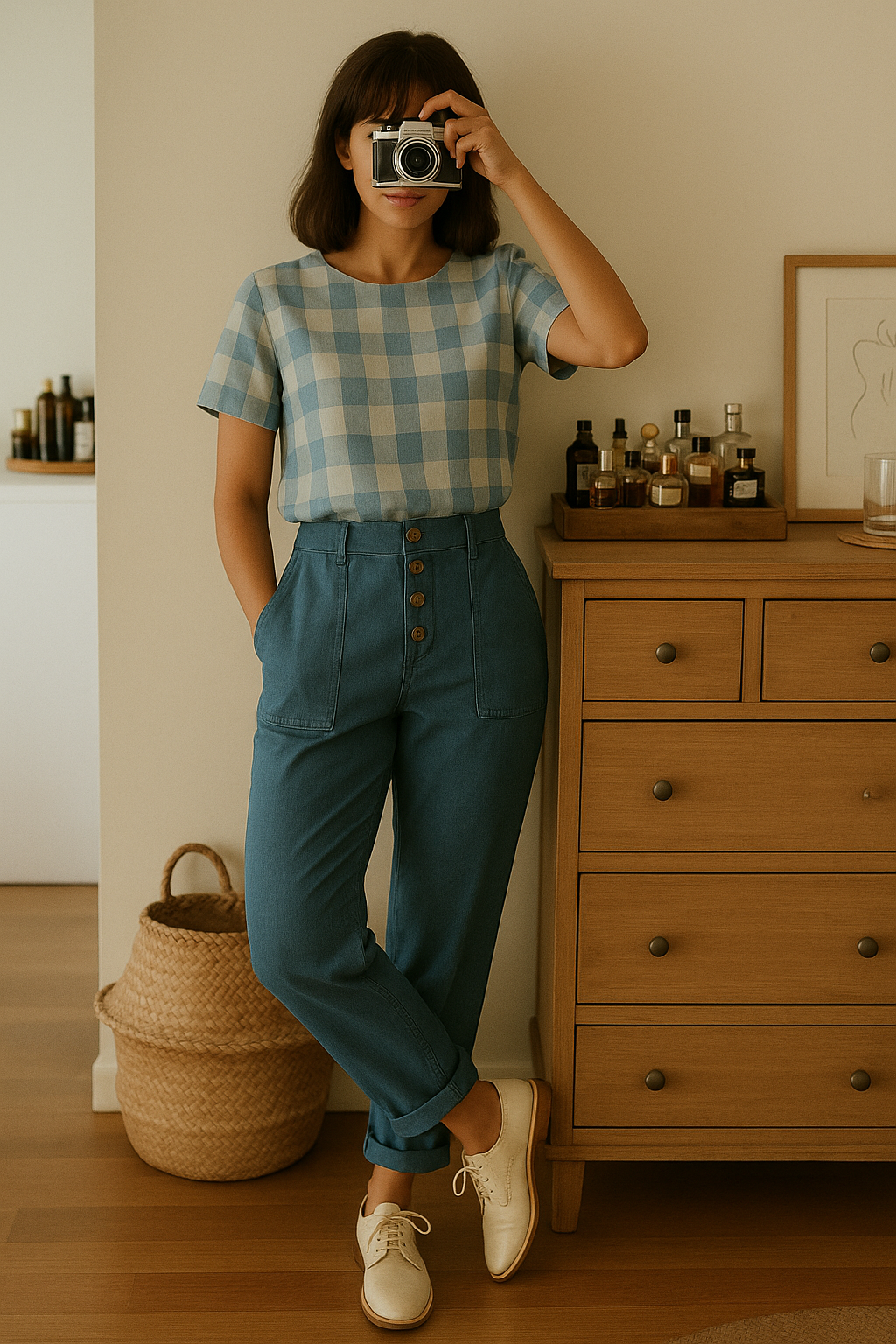 Enisa – Sommerhose aus Leinen