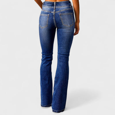 Marylène – Modische High-Waist-Jeans mit weitem Bein