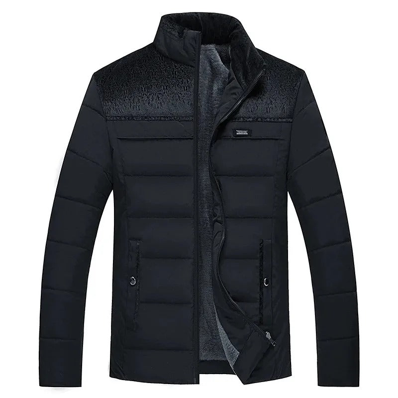 Elegante gefütterte Pufferjacke