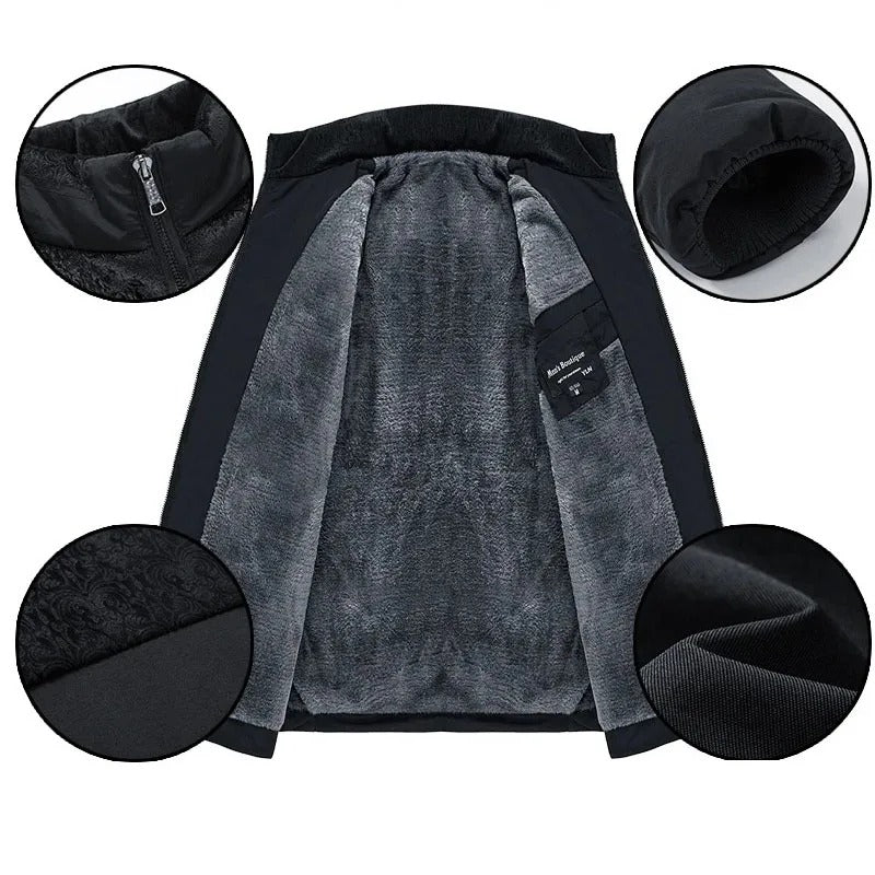 Elegante gefütterte Pufferjacke