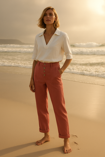 Enisa – Sommerhose aus Leinen